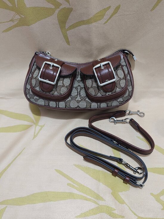 Coach Handbags - Brown Coach Signature Shoulder Crossbody Bag
